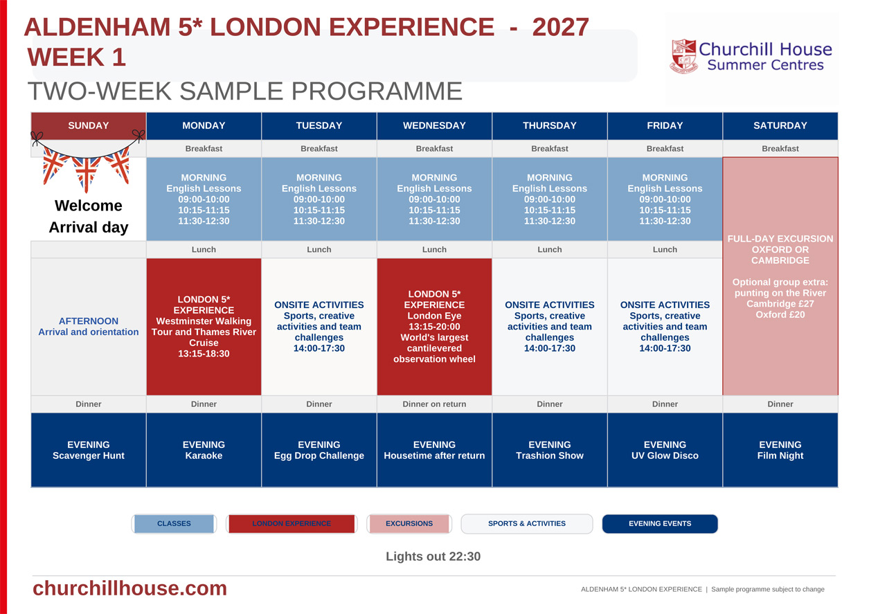 Aldenham Sample Program