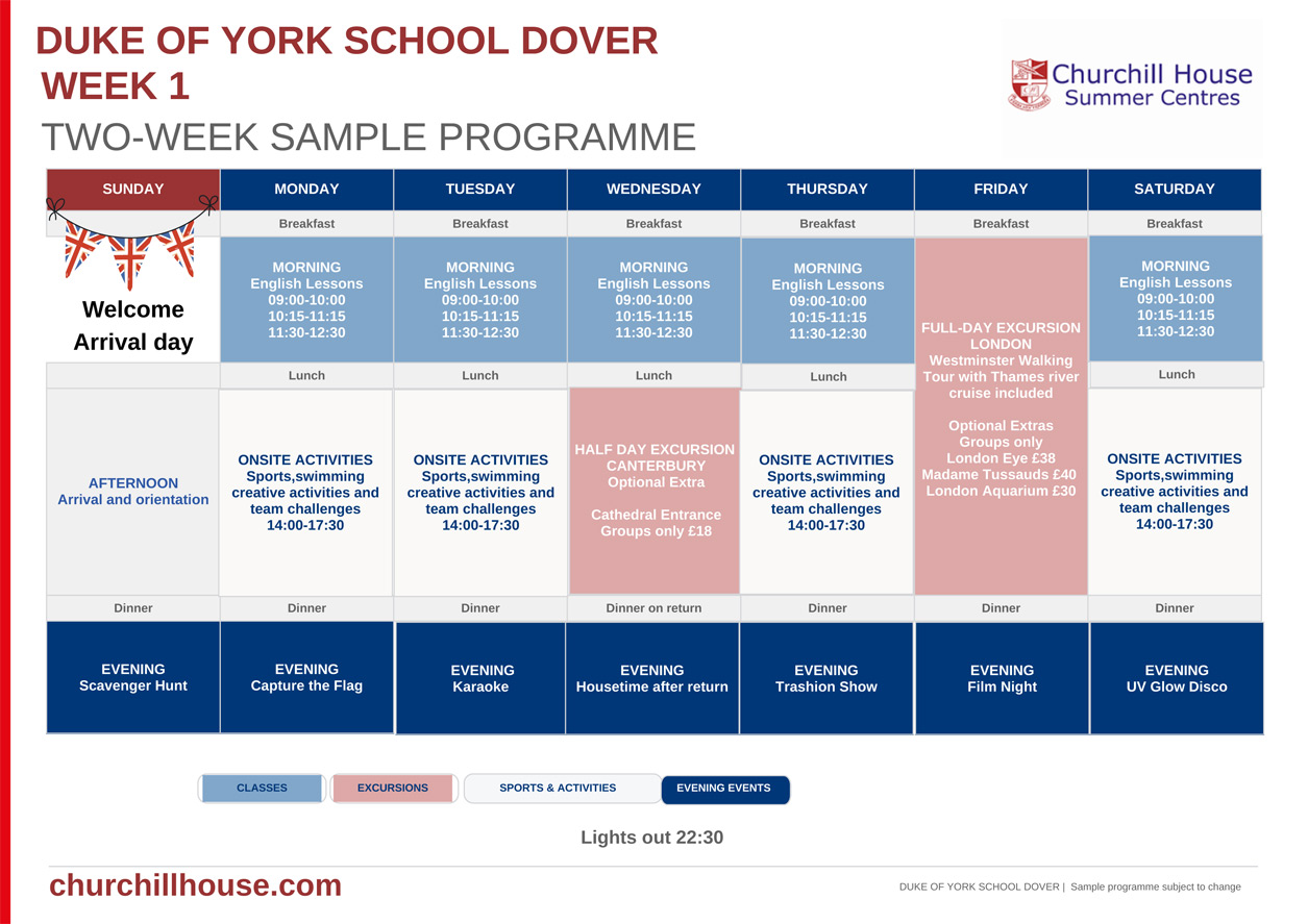 Duke of York Sample Program