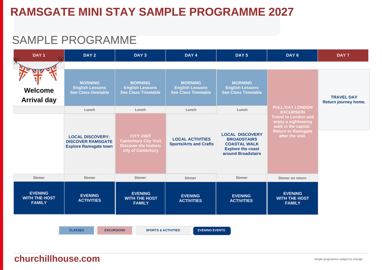 Group Ministay Sample Program